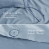 image:imageBare Home 100 Organic Cotton Sateen Duvet Cover Set  Full  400 Thread Count  Smooth Sateen Weave  Warm amp Luxurious  Duvet Cover Full Bering Sea06  Dusty Blue No Comforter