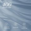 image:imageBare Home 100 Organic Cotton Sateen Duvet Cover Set  Full  400 Thread Count  Smooth Sateen Weave  Warm amp Luxurious  Duvet Cover Full Bering Sea06  Dusty Blue No Comforter