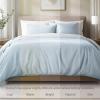 image:imageBare Home 100 Organic Cotton Sateen Duvet Cover Set  Full  400 Thread Count  Smooth Sateen Weave  Warm amp Luxurious  Duvet Cover Full Bering Sea07  Winter Blue No Comforter