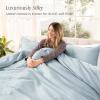 image:imageBare Home 100 Organic Cotton Sateen Duvet Cover Set  Full  400 Thread Count  Smooth Sateen Weave  Warm amp Luxurious  Duvet Cover Full Bering Sea07  Winter Blue No Comforter
