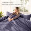 image:imageBare Home 100 Organic Cotton Sateen Duvet Cover Set  Full  400 Thread Count  Smooth Sateen Weave  Warm amp Luxurious  Duvet Cover Full Bering Sea08  Dusty Purple No Comforter