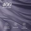 image:imageBare Home 100 Organic Cotton Sateen Duvet Cover Set  Full  400 Thread Count  Smooth Sateen Weave  Warm amp Luxurious  Duvet Cover Full Bering Sea08  Dusty Purple No Comforter