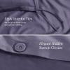 image:imageBare Home 100 Organic Cotton Sateen Duvet Cover Set  Full  400 Thread Count  Smooth Sateen Weave  Warm amp Luxurious  Duvet Cover Full Bering Sea08  Dusty Purple No Comforter