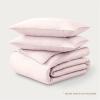 image:imageBare Home 100 Organic Cotton Sateen Duvet Cover Set  Full  400 Thread Count  Smooth Sateen Weave  Warm amp Luxurious  Duvet Cover Full Bering Sea10  Dusty Pink No Comforter