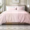 image:imageBare Home 100 Organic Cotton Sateen Duvet Cover Set  Full  400 Thread Count  Smooth Sateen Weave  Warm amp Luxurious  Duvet Cover Full Bering Sea10  Dusty Pink No Comforter