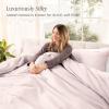 image:imageBare Home 100 Organic Cotton Sateen Duvet Cover Set  Full  400 Thread Count  Smooth Sateen Weave  Warm amp Luxurious  Duvet Cover Full Bering Sea10  Dusty Pink No Comforter
