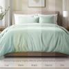 image:imageBare Home 100 Organic Cotton Sateen Duvet Cover Set  Full  400 Thread Count  Smooth Sateen Weave  Warm amp Luxurious  Duvet Cover Full Bering Sea11  Willow No Comforter