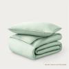 image:imageBare Home 100 Organic Cotton Sateen Duvet Cover Set  Full  400 Thread Count  Smooth Sateen Weave  Warm amp Luxurious  Duvet Cover Full Bering Sea11  Willow No Comforter
