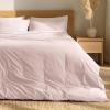 image:imageBare Home 100 Organic Cotton Full Duvet Cover Set  Crisp Percale Weave  Lightweight amp Breathable  Cooling Duvet Cover Set Full White12  Dusty Pink No Comforter