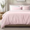 image:imageBare Home 100 Organic Cotton Sateen Duvet Cover Set  Full  400 Thread Count  Smooth Sateen Weave  Warm amp Luxurious  Duvet Cover Full Bering Sea10  Dusty Pink No Comforter
