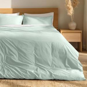 image:imageBare Home 100 Organic Cotton Full Duvet Cover Set  Crisp Percale Weave  Lightweight amp Breathable  Cooling Duvet Cover Set Full White09  Willow No Comforter