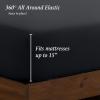 image:imageIvy Union Full Extra Long Sheet Set  UltraSoft Cooling with Deep Pockets  Breathable EasyFit  Hotel Luxury Bedding Sheets amp Pillowcases Full XL Grey02  Black