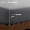 image:imageIvy Union Full Extra Long Sheet Set  UltraSoft Cooling with Deep Pockets  Breathable EasyFit  Hotel Luxury Bedding Sheets amp Pillowcases Full XL Grey04  Grey