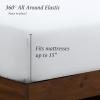 image:imageIvy Union Full Extra Long Sheet Set  UltraSoft Cooling with Deep Pockets  Breathable EasyFit  Hotel Luxury Bedding Sheets amp Pillowcases Full XL Grey01  White