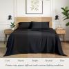 image:imageIvy Union Full Extra Long Sheet Set  UltraSoft Cooling with Deep Pockets  Breathable EasyFit  Hotel Luxury Bedding Sheets amp Pillowcases Full XL Grey02  Black
