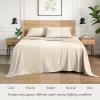 image:imageIvy Union Full Extra Long Sheet Set  UltraSoft Cooling with Deep Pockets  Breathable EasyFit  Hotel Luxury Bedding Sheets amp Pillowcases Full XL Grey07  Sand