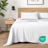 image:imageIvy Union Full Extra Long Sheet Set  UltraSoft Cooling with Deep Pockets  Breathable EasyFit  Hotel Luxury Bedding Sheets amp Pillowcases Full XL Grey01  White