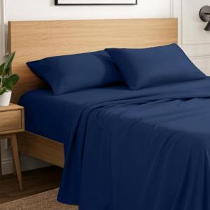 image:imageIvy Union Full Extra Long Sheet Set  UltraSoft Cooling with Deep Pockets  Breathable EasyFit  Hotel Luxury Bedding Sheets amp Pillowcases Full XL Grey09  Dark Blue