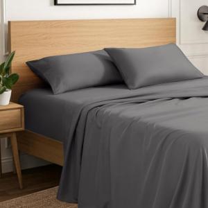 image:imageIvy Union Full Extra Long Sheet Set  UltraSoft Cooling with Deep Pockets  Breathable EasyFit  Hotel Luxury Bedding Sheets amp Pillowcases Full XL Grey04  Grey