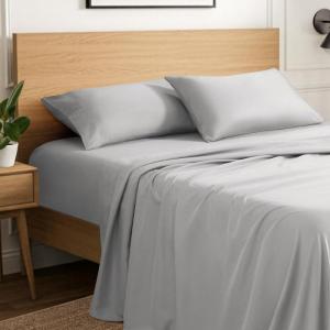 image:imageIvy Union Full Extra Long Sheet Set  UltraSoft Cooling with Deep Pockets  Breathable EasyFit  Hotel Luxury Bedding Sheets amp Pillowcases Full XL Grey06  Cloud Grey