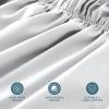 image:imageBare Home Wrap Around Bed Skirt  for King Size Beds with 15 inch Tailored Drop  Easy Fit Elastic Strap  Adjustable and Ruffled Style  Wrinkle Fade and Stain Free King Grey01  White