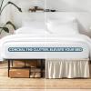 image:imageBare Home Wrap Around Bed Skirt  for King Size Beds with 15 inch Tailored Drop  Easy Fit Elastic Strap  Adjustable and Ruffled Style  Wrinkle Fade and Stain Free King Grey06  Sand