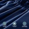 image:imageBare Home Wrap Around Bed Skirt  for King Size Beds with 15 inch Tailored Drop  Easy Fit Elastic Strap  Adjustable and Ruffled Style  Wrinkle Fade and Stain Free King Grey08  Dark Blue