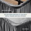 image:imageBare Home Wrap Around Bed Skirt  for King Size Beds with 15 inch Tailored Drop  Easy Fit Elastic Strap  Adjustable and Ruffled Style  Wrinkle Fade and Stain Free King Grey03  Grey