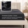 image:imageBare Home 100 Organic Cotton King Sheet Set  400 Thread Count  Smooth Sateen Weave  Breathable amp Cooling  Hotel Luxury Set  Deep Pocket Bed Sheets King Sand02  Black