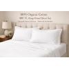 image:imageBare Home 100 Organic Cotton King Sheet Set  400 Thread Count  Smooth Sateen Weave  Breathable amp Cooling  Hotel Luxury Set  Deep Pocket Bed Sheets King Sand01  White