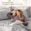 image:imageBare Home 100 Organic Cotton King Sheet Set  400 Thread Count  Smooth Sateen Weave  Breathable amp Cooling  Hotel Luxury Set  Deep Pocket Bed Sheets King Sand04  Light Grey