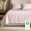 image:imageBare Home 100 Organic Cotton King Sheet Set  400 Thread Count  Smooth Sateen Weave  Breathable amp Cooling  Hotel Luxury Set  Deep Pocket Bed Sheets King Sand16  Dusty Pink
