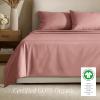 image:imageBare Home 100 Organic Cotton King Sheet Set  400 Thread Count  Smooth Sateen Weave  Breathable amp Cooling  Hotel Luxury Set  Deep Pocket Bed Sheets King Sand15  Dusty Rose