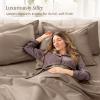 image:imageBare Home 100 Organic Cotton King Sheet Set  400 Thread Count  Smooth Sateen Weave  Breathable amp Cooling  Hotel Luxury Set  Deep Pocket Bed Sheets King Sand05  Taupe