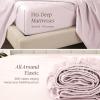 image:imageBare Home 100 Organic Cotton King Sheet Set  400 Thread Count  Smooth Sateen Weave  Breathable amp Cooling  Hotel Luxury Set  Deep Pocket Bed Sheets King Sand16  Dusty Pink