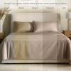 image:imageBare Home 100 Organic Cotton King Sheet Set  400 Thread Count  Smooth Sateen Weave  Breathable amp Cooling  Hotel Luxury Set  Deep Pocket Bed Sheets King Sand05  Taupe