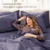image:imageBare Home 100 Organic Cotton King Sheet Set  400 Thread Count  Smooth Sateen Weave  Breathable amp Cooling  Hotel Luxury Set  Deep Pocket Bed Sheets King Sand14  Dusty Purple