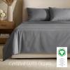 image:imageBare Home 100 Organic Cotton King Sheet Set  400 Thread Count  Smooth Sateen Weave  Breathable amp Cooling  Hotel Luxury Set  Deep Pocket Bed Sheets King Sand03  Grey