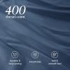 image:imageBare Home 100 Organic Cotton King Sheet Set  400 Thread Count  Smooth Sateen Weave  Breathable amp Cooling  Hotel Luxury Set  Deep Pocket Bed Sheets King Sand11  Bering Sea