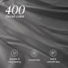 image:imageBare Home 100 Organic Cotton King Sheet Set  400 Thread Count  Smooth Sateen Weave  Breathable amp Cooling  Hotel Luxury Set  Deep Pocket Bed Sheets King Sand03  Grey