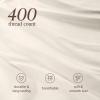 image:imageBare Home 100 Organic Cotton King Sheet Set  400 Thread Count  Smooth Sateen Weave  Breathable amp Cooling  Hotel Luxury Set  Deep Pocket Bed Sheets King Sand09  Cream