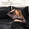 image:imageBare Home 100 Organic Cotton King Sheet Set  400 Thread Count  Smooth Sateen Weave  Breathable amp Cooling  Hotel Luxury Set  Deep Pocket Bed Sheets King Sand02  Black