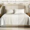 image:imageBare Home 100 Organic Cotton King Sheet Set  400 Thread Count  Smooth Sateen Weave  Breathable amp Cooling  Hotel Luxury Set  Deep Pocket Bed Sheets King Sand09  Cream
