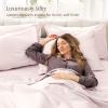 image:imageBare Home 100 Organic Cotton King Sheet Set  400 Thread Count  Smooth Sateen Weave  Breathable amp Cooling  Hotel Luxury Set  Deep Pocket Bed Sheets King Sand16  Dusty Pink