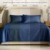 image:imageBare Home 100 Organic Cotton King Sheet Set  400 Thread Count  Smooth Sateen Weave  Breathable amp Cooling  Hotel Luxury Set  Deep Pocket Bed Sheets King Sand10  Dark Blue