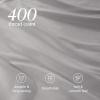 image:imageBare Home 100 Organic Cotton King Sheet Set  400 Thread Count  Smooth Sateen Weave  Breathable amp Cooling  Hotel Luxury Set  Deep Pocket Bed Sheets King Sand04  Light Grey