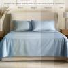 image:imageBare Home 100 Organic Cotton King Sheet Set  400 Thread Count  Smooth Sateen Weave  Breathable amp Cooling  Hotel Luxury Set  Deep Pocket Bed Sheets King Sand12  Dusty Blue
