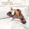 image:imageBare Home 100 Organic Cotton King Sheet Set  400 Thread Count  Smooth Sateen Weave  Breathable amp Cooling  Hotel Luxury Set  Deep Pocket Bed Sheets King Sand01  White