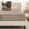 image:imageBare Home 100 Organic Cotton King Sheet Set  400 Thread Count  Smooth Sateen Weave  Breathable amp Cooling  Hotel Luxury Set  Deep Pocket Bed Sheets King Sand05  Taupe