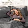 image:imageBare Home 100 Organic Cotton King Sheet Set  400 Thread Count  Smooth Sateen Weave  Breathable amp Cooling  Hotel Luxury Set  Deep Pocket Bed Sheets King Sand03  Grey